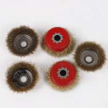 Bowl-shaped steel wire wheel. Polished metal rust and decontamination bowl-shaped polishing. Wire wheel Wheels. Sanding brush