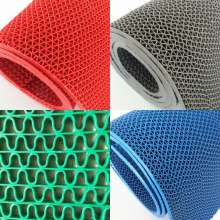 Bathroom mat pvc red carpet bathroom kitchen shower floor mat Hollow plastic water-proof mat Water-proof mat anti-fall anti-slip mat Carpet Floor mat