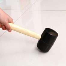 Self-produced and sold wooden handle rubber hammer decoration tools round head floor hammer. Wholesale rubber hammer tile installation leather hammer. Hammer. Rubber hammer