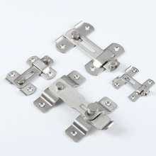 Stainless steel door latch bolt, door latch, safety bolt, sliding door hasp, pet cage door industrial lock, direct sales