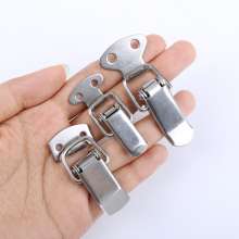 Stainless steel lock padlock tool box wooden box buckle fixed decoration gift box lock buckle extra small spring hasp