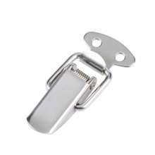 Stainless steel lock padlock tool box wooden box buckle fixed decoration gift box lock buckle extra small spring hasp