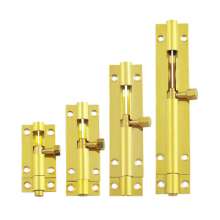 Indoor and outdoor two-way anti-theft bolts F-type pure copper surface-mounted bolts bathroom door bolt latches
