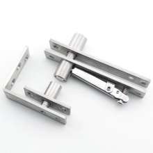 Stainless steel 360-degree rotating shaft wooden door thickened hinge L-shaped positioning door shaft hidden shaft rotating shaft heaven and earth hinge