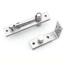 Stainless steel 360-degree rotating shaft wooden door thickened hinge L-shaped positioning door shaft hidden shaft rotating shaft heaven and earth hinge