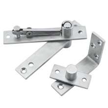 Stainless steel 360-degree rotating shaft wooden door thickened hinge L-shaped positioning door shaft hidden shaft rotating shaft heaven and earth hinge