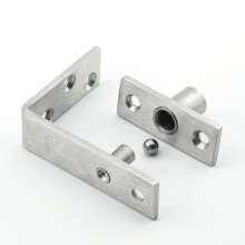 Stainless steel 360-degree rotating shaft wooden door thickened hinge L-shaped positioning door shaft hidden shaft rotating shaft heaven and earth hinge
