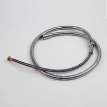 Factory wholesale shower hose. Hose 304 stainless steel convenient dense hose. Copper cap water inlet shower hose