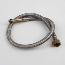 Factory wholesale stock shower hose. Explosion-proof hose 4 points 304 stainless steel braided hose. Hot and cold water faucet inlet pipe