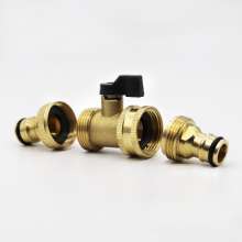 All copper ball valve valve switch connector 6 points inner wire outer wire 25 repair extension extension two-way straight two-way joint