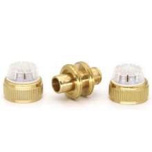 Copper 4 points PVC water pipe repair repair joint extension extension hose connection docking household car wash water gun accessories