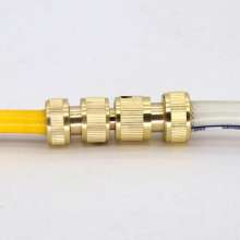 All copper two-way two-way pacifier joint water pipe butt splicing repair joint water pipe conversion extension extension joint