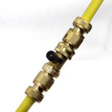 Copper water pipe water gun two-way with valve hose lengthened repair joint quick disassembly and assembly water pipe quick connection 4 minutes 6 minutes