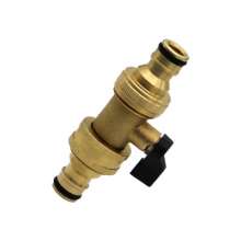 Copper water pipe water gun two-way with valve hose lengthened repair joint quick disassembly and assembly water pipe quick connection 4 minutes 6 minutes