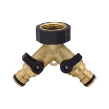 Washing machine three-way valve diverter water splitter washing machine faucet joint one point two with valve faucet accessories