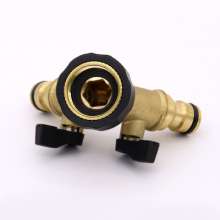 Washing machine three-way valve diverter water splitter washing machine faucet joint one point two with valve faucet accessories