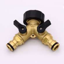 Washing machine three-way valve diverter water splitter washing machine faucet joint one point two with valve faucet accessories