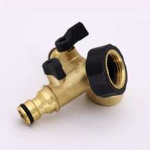 Washing machine three-way valve diverter water splitter washing machine faucet joint one point two with valve faucet accessories