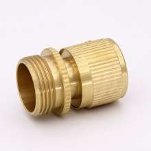 Copper water connection 4 points 6 points external thread 25.5mm copper quick connector quick connect fitting parts for car wash water gun