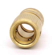 Copper water connection copper quick connector 4 quarter internal thread internal wire quick connect water pipe fitting parts for car wash water gun