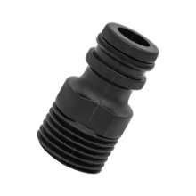 Outer 4 points, outer threaded tooth shower pipe angle valve faucet threaded faucet soft water pipe quick adapter nipple 1/2