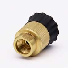 High pressure car wash water gun head inner wire 14 multi-aperture diameter two-head fan-shaped gun head cylindrical duckbill adjustable