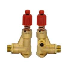 55/58 type high pressure washer parts car washer pump head pressure regulating valve 2 two-hole thickening pressure regulating valve spare parts