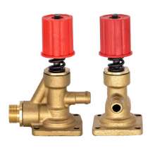 55/58 type high pressure washer repair parts car washer pump head pressure regulating valve iron four-hole pressure regulating valve
