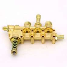High pressure washer car washer pump head repair parts household 380 copper block copper pump head assembly air chamber seat