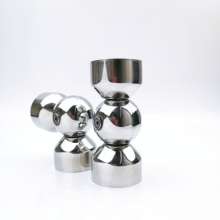 Manufacturer's self-produced stainless steel stair handrail accessories. 304 universal revolving head. Pipe fitting connector angle