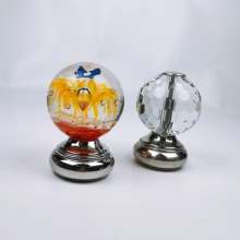 Manufacturer's self-produced stainless steel 304 crystal diamond ball with seat, staircase handrail bracket. Siamese ball seat. Stair decoration