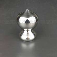 Manufacturers sell stainless steel conjoined decorative balls. Green onion ball on stair railing. Seated ball head. Stair accessories