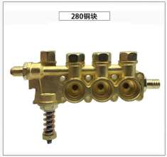 Pressure washer car washing machine copper car washing pump repair parts 280/380 type copper block copper pump head assembly