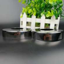 Manufacturer's own stainless steel decorative cover. Stair column flat cover. Ugly cover. Starting column fence guardrail cover. Decorative cover