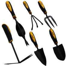Factory direct household outdoor garden tools manual garden set puller shovel hoe nail rake planing soil fork