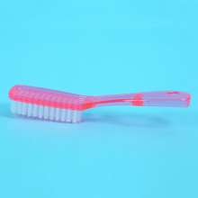 Factory direct sale long handle soft bristles crystal shoe brush Powerful decontamination transparent plastic brush Household professional shoe brush