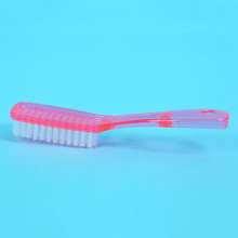 Factory direct sale long handle soft bristles crystal shoe brush Powerful decontamination transparent plastic brush Household professional shoe brush