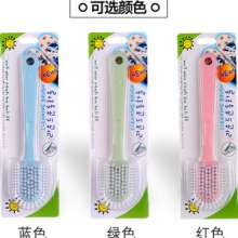 Soft hair creative shoe brush household plastic multifunctional brush four-sided brush five-sided brush long handle shoe brush Nordic color