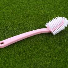 Soft hair creative shoe brush household plastic multifunctional brush four-sided brush five-sided brush long handle shoe brush Nordic color