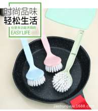 Creative long handle pot brush artifact multifunctional household pot washing brush can be hung kitchen dishwashing brush pot brush