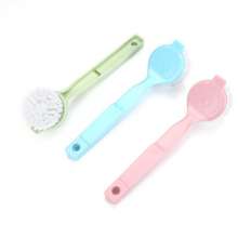 Creative long handle pot brush artifact multifunctional household pot washing brush can be hung kitchen dishwashing brush pot brush