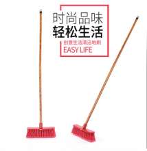 Hand push broom long handle soft fur floor brush fur bathroom brush bathroom scrubbing brush sweeping brush broom head