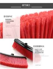 Broom head foreign trade soft fur floor brush household straight handle broom plastic fleece broom solid color can be matched with wood pole source goods