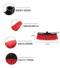 Broom head foreign trade soft fur floor brush household straight handle broom plastic fleece broom solid color can be matched with wood pole source goods