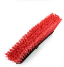 Broom head foreign trade soft fur floor brush household straight handle broom plastic fleece broom solid color can be matched with wood pole source goods