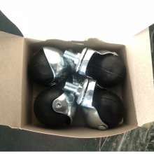 Flat Bottom Galvanized Swivel Caster 2 inch Galvanized Screw, Rubber Ball, Globe Wheel, Hand Pull Wheel, Swivel Wheel