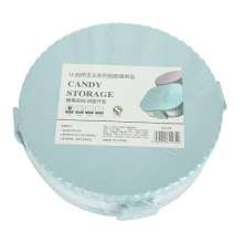 European-style sealed candy tray with lid Wheat straw split candy box Plastic six-cell nut tray snack storage box