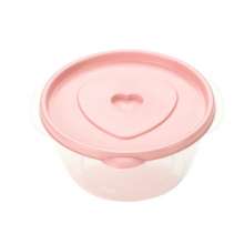 Plastic round crisper transparent refrigerator storage box lunch box kitchen food storage box department store