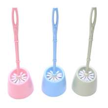 Creative household plastic with base long handle Japanese style toilet brush toilet brush set with seat toilet cleaning kit
