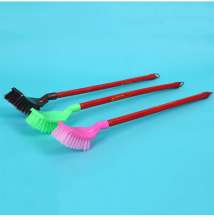 Stainless steel square head toilet cleaning brush long handle high quality bristles toilet brush toilet hygiene brush